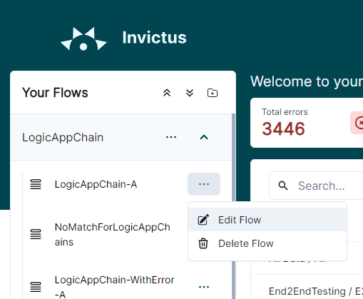 Create New Flow example